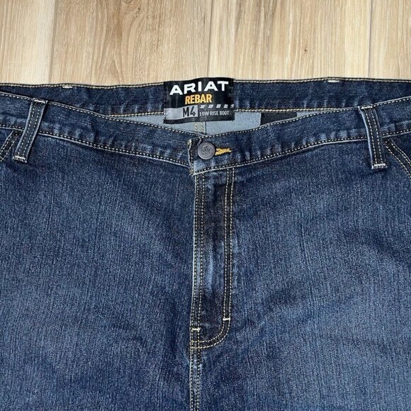 ARIAT Men Carpenter Rebar Jeans - Low Rise Boot.  44 X 30 - Picture 2 of 14